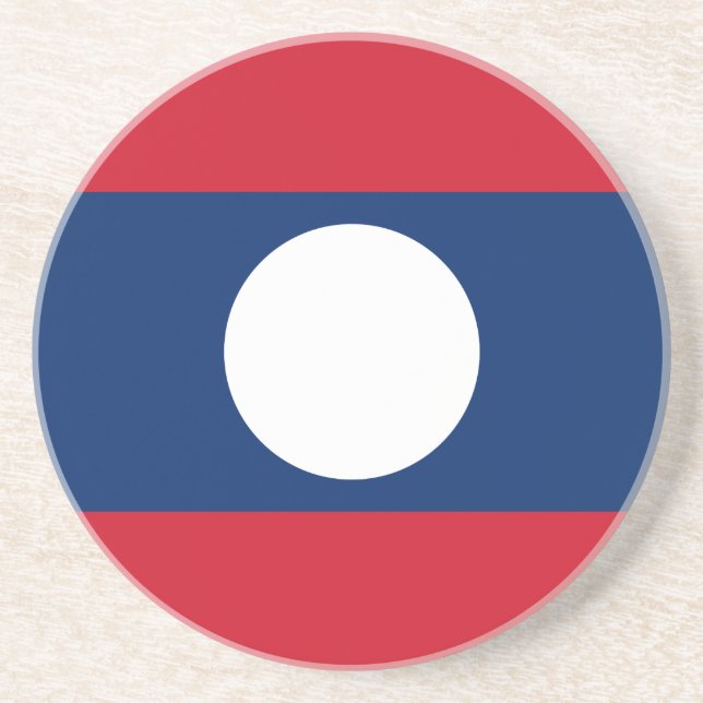 Laos Flagga Underlägg (Framsidan)