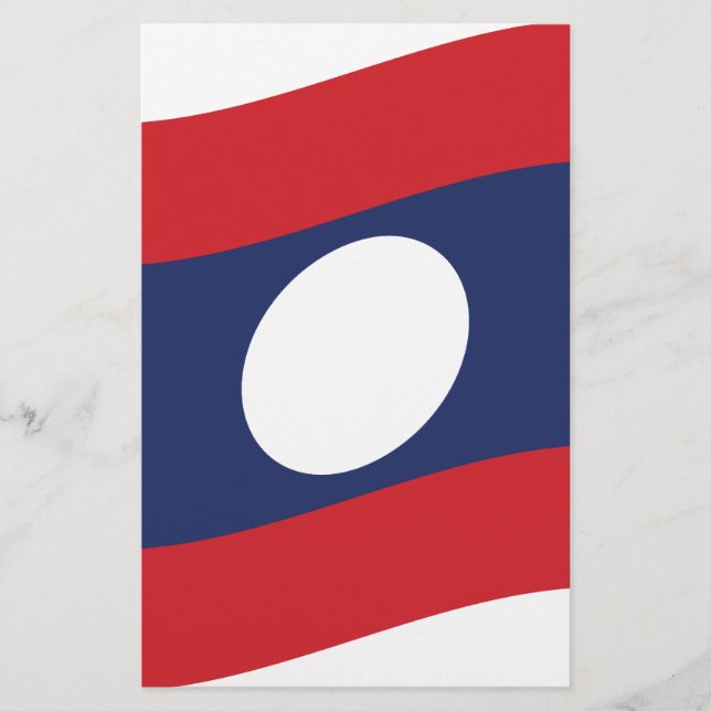Laos Flagga Vajar (Framsida)