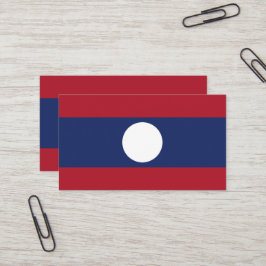 Laos flagga visitkort