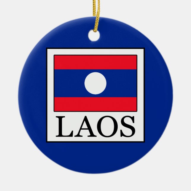 Laos Julgransprydnad Keramik (Framsidan)