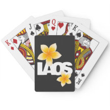 Laos kärlek Frangipani Blomma Vit och Svart