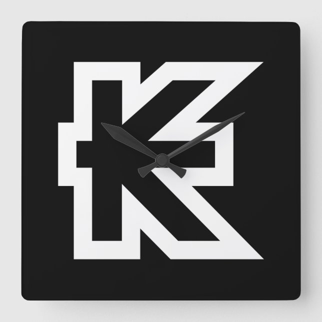 Laos Kip Lao/Laotian Money Sign Fyrkantig Klocka (Framsida)