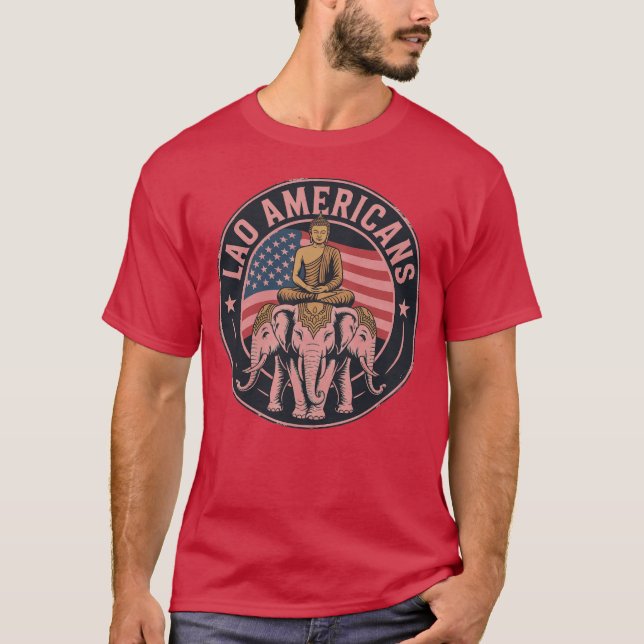 Laos: LAO AM BUDDHA T Shirt (Framsida)
