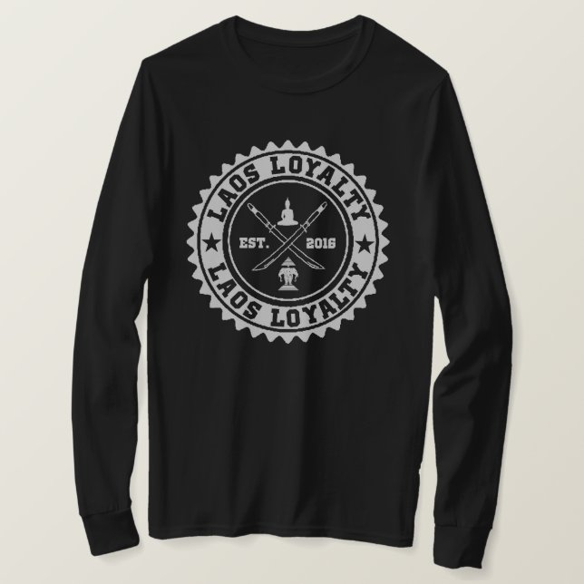 Laos Loyalty & Sword Hoodie T Shirt (Design framsida)