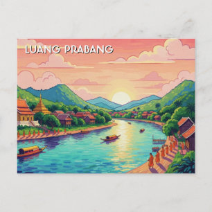 Laos Luang Prabang Resa Vykort