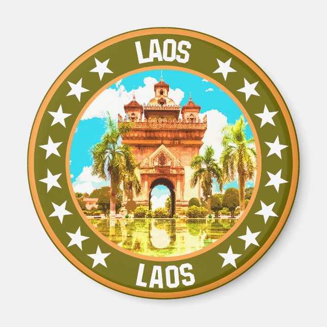 Laos Magnet (Framsidan)