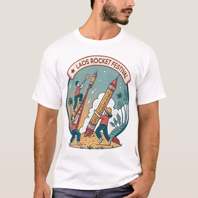 LAOS RAKETFESTIVAL T SHIRT (Framsida)
