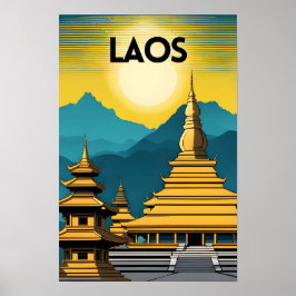 Laos Resa Konst Poster