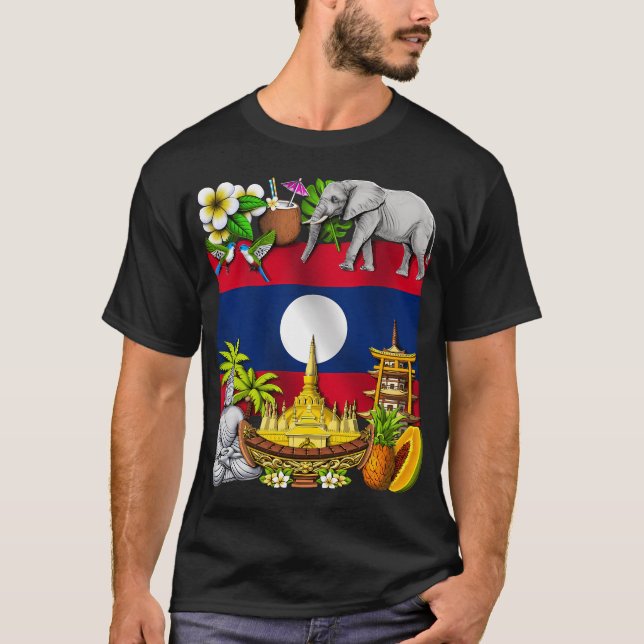 Laos T Shirt (Framsida)