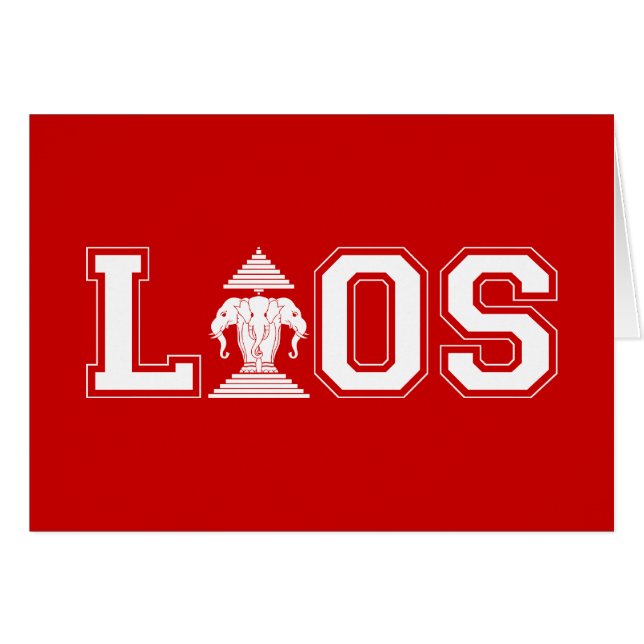 LAOS UNIVERSITETEN HÄLSNINGSKORT (Framsidan Horizontal)