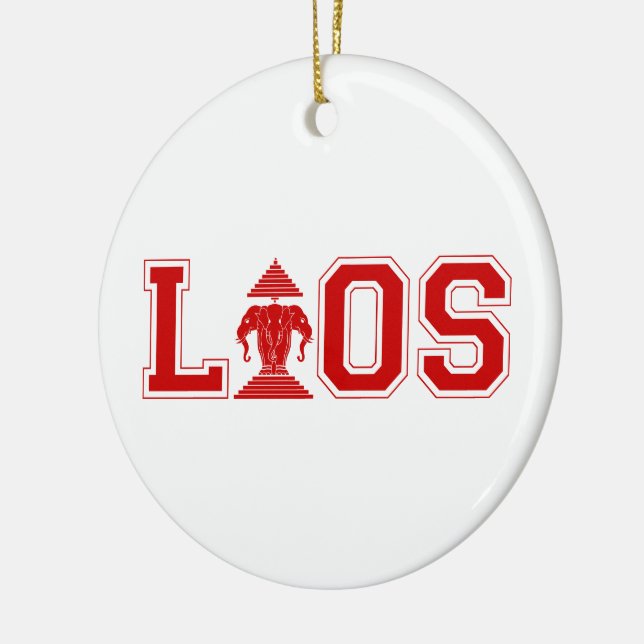 LAOS UNIVERSITETEN JULGRANSPRYDNAD KERAMIK (Vänster)