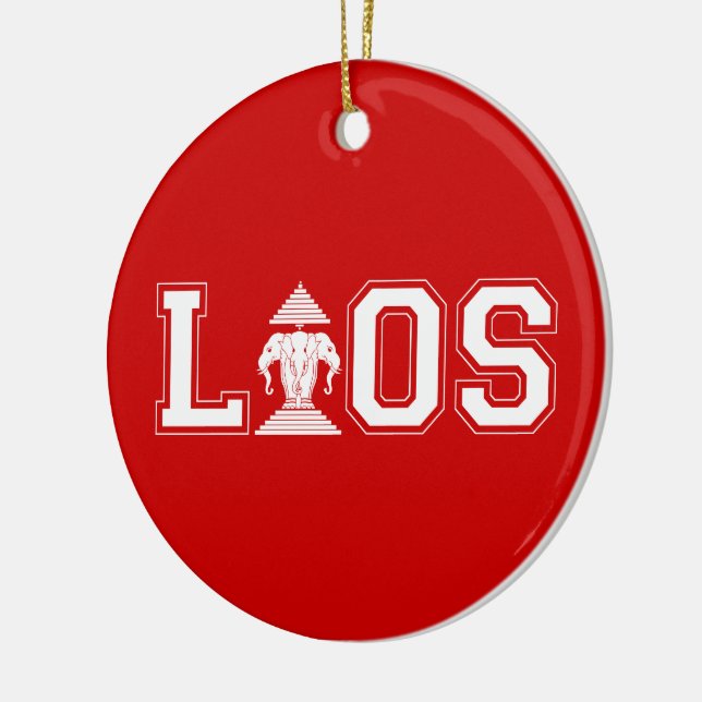 LAOS UNIVERSITETEN JULGRANSPRYDNAD KERAMIK (Vänster)