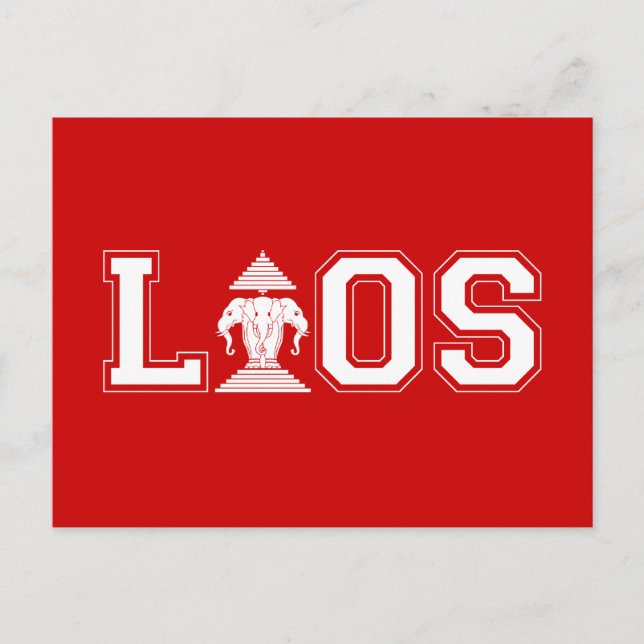 LAOS UNIVERSITETEN VYKORT (Framsida)