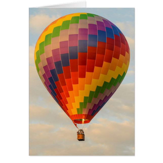 Laos, Vang Vieng.Luftballong Hälsningskort (Framsidan)