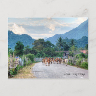 Laos, Vang Vieng Vykort
