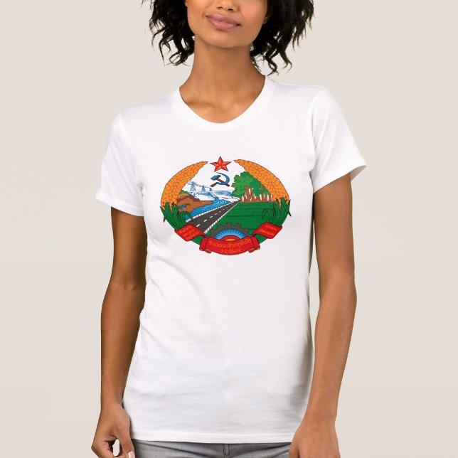 Laos vapensköldT-tröja T Shirt (Framsida)