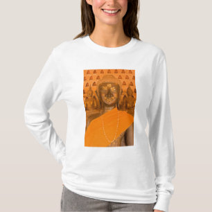 Laos, Vientiane, en av 6840 Buddha bilder i Tee Shirt