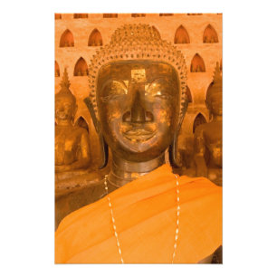 Laos, Vientiane, en av 6840 Buddhabilder i 2 Fototryck
