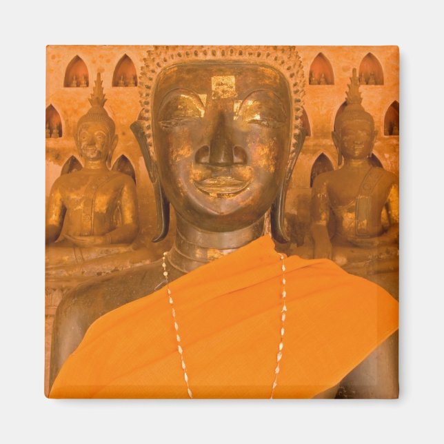 Laos, Vientiane, en av 6840 Buddhabilder i Magnet (Framsidan)