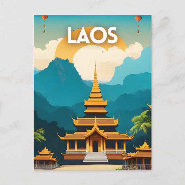 Laos Vykort (Framsida)
