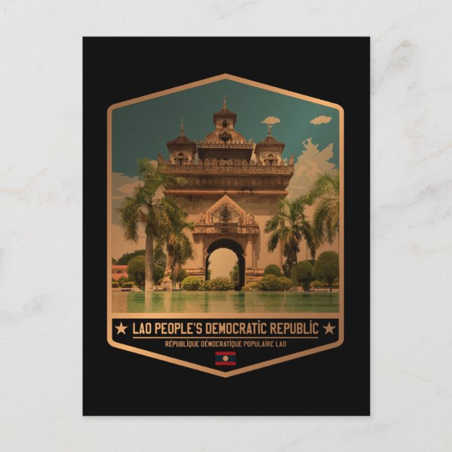 Laos Vykort (Framsida)