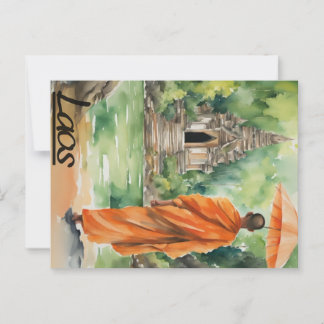 Laos-vykort Vykort
