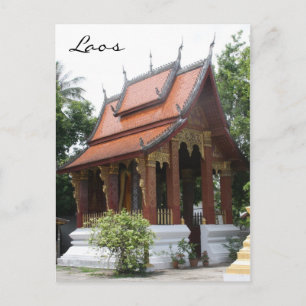 laos watt vykort