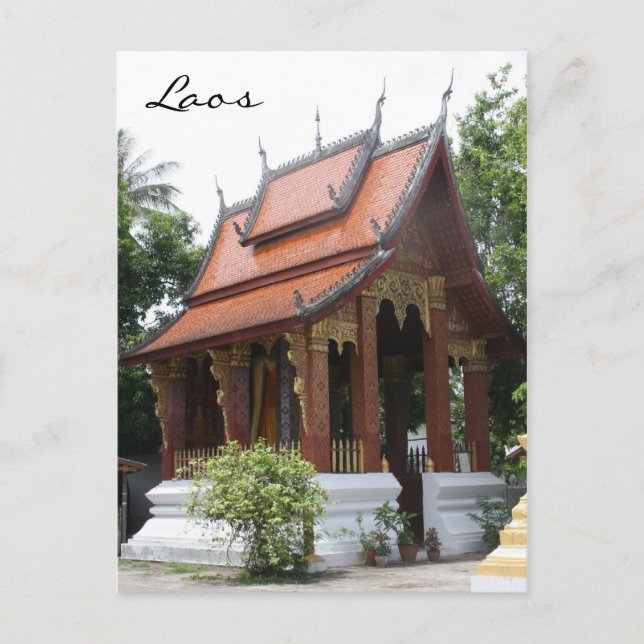 laos watt vykort (Framsida)