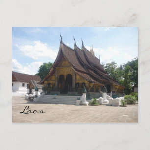 laos watt vykort