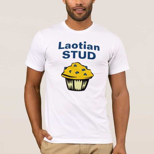 Laotian dubbar muffinen t shirt (Framsida)