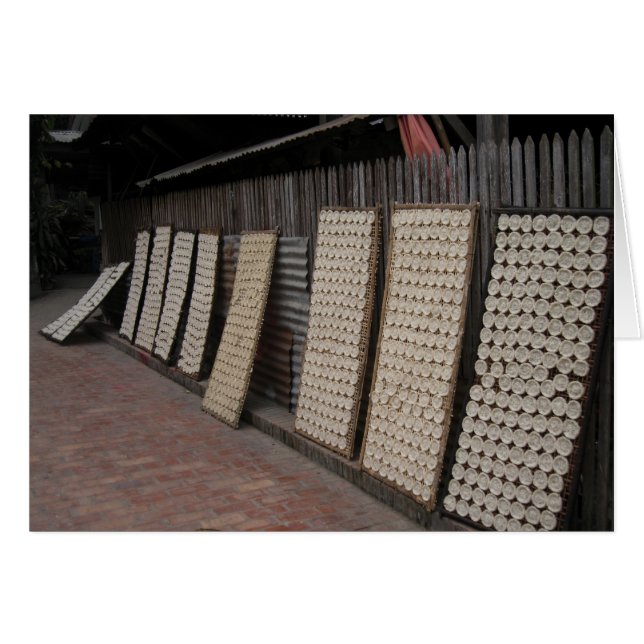 Laotian Ris Fält OBS Kort (Framsidan Horizontal)