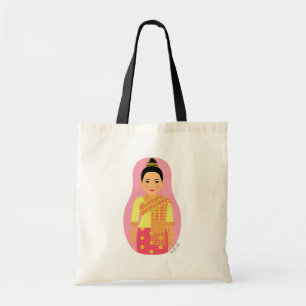 Laotian (Rosa) Matryoshka Bag Tygkasse