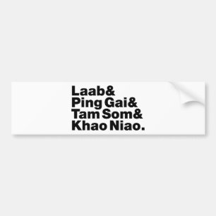 Laotian Street Food Bildekal