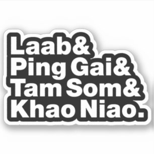 Laotian Street Food Klistermärken