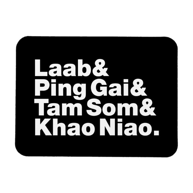 Laotian Street Food Magnet (Horisontell)