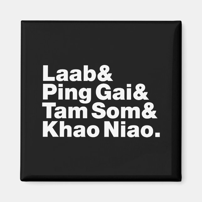 Laotian Street Food Magnet (Framsidan)