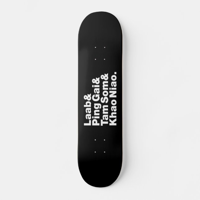 Laotian Street Food Mini Skateboard Bräda 18,5 Cm (Framsida)