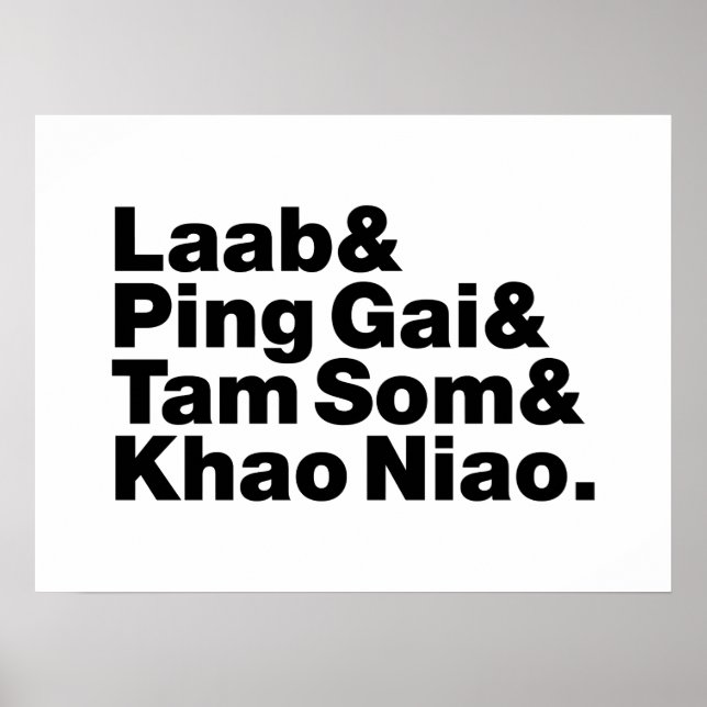 Laotian Street Food Poster (Framsidan)