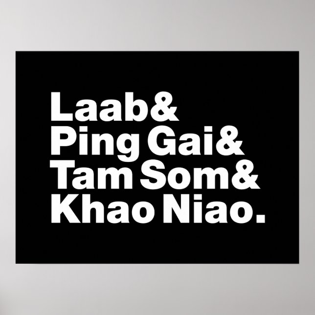 Laotian Street Food Poster (Framsidan)