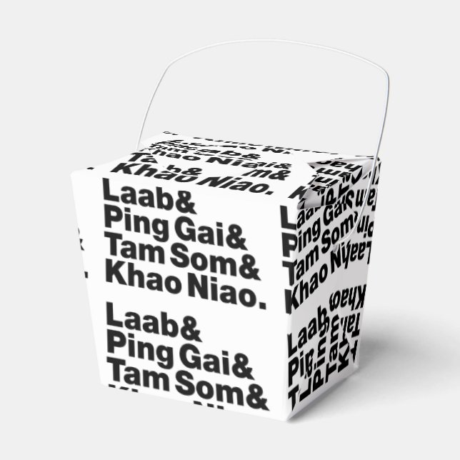 Laotian Street Food Presentaskar (Framsidan Sidan)