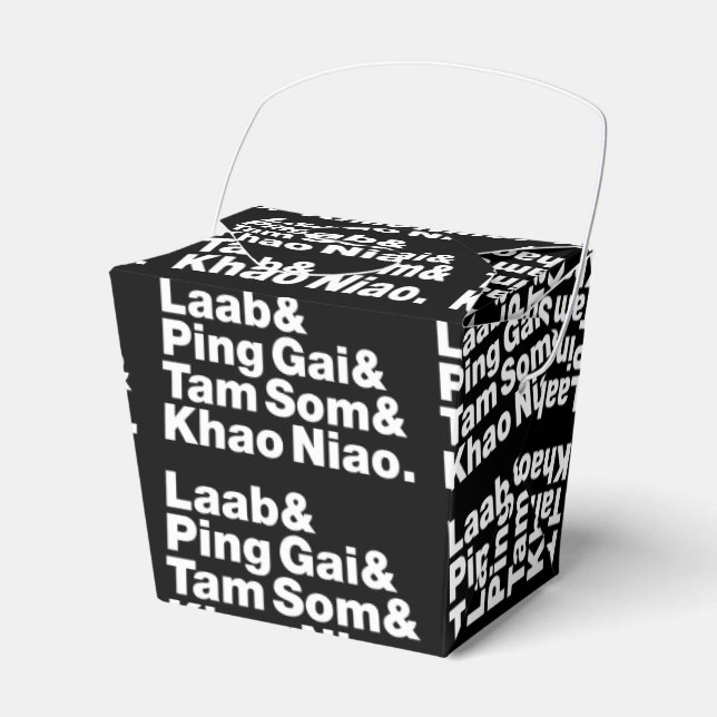 Laotian Street Food Presentaskar (Framsidan Sidan)