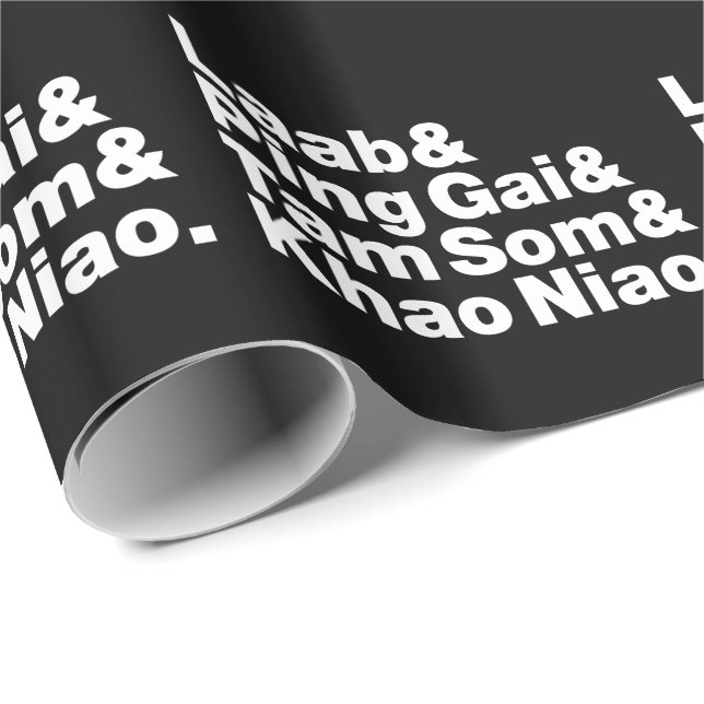 Laotian Street Food Presentpapper (Rullad Hörn)