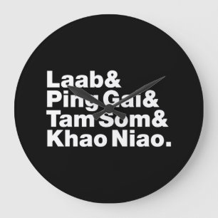 Laotian Street Food Stor Klocka