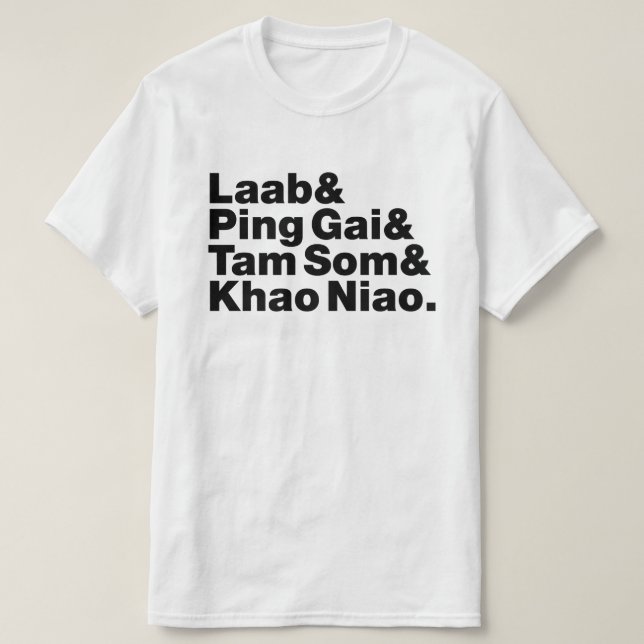Laotian Street Food T Shirt (Design framsida)