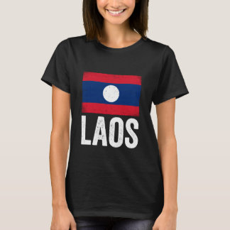 Laotisk flagga Laos T Shirt
