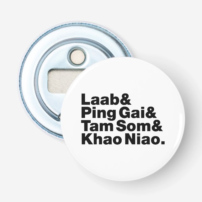 Laotisk gatumat flasköppnare (Framsidan)