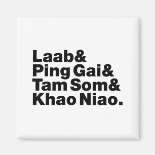 Laotisk gatumat magnet
