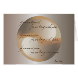 Laotisk Tzu fred Hälsningskort