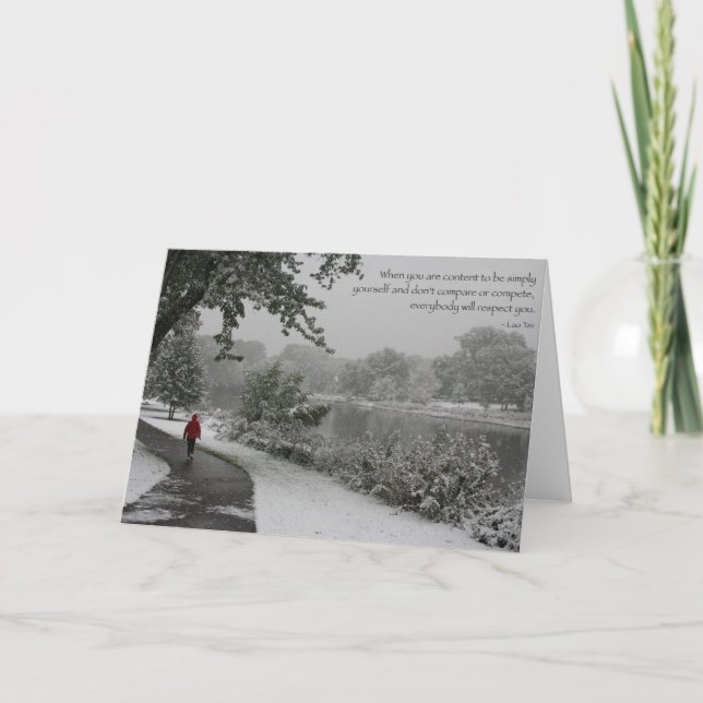 Laotiskt Tzu citationstecken II Kort (Framsida)