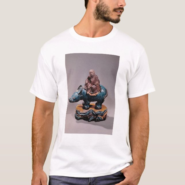 Laotiskt-Tzu på hans buffel, Qing dynasti Tee Shirt (Framsida)